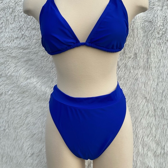 NEW 3 Piece bikini set in color blue size Large - Picture 4 of 5